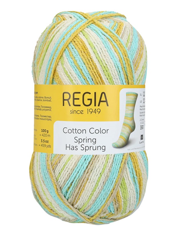 Sockenwolle Regia Baumwolle Cotton Color Spring Fever Die